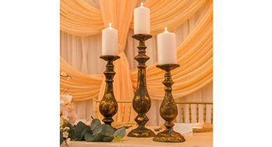 gold candlesticks