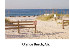 Orange Beach in Baldwin County, Ala.