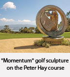 Momentum golf sculpture