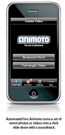 Animoto event slide show