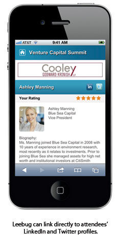 Leebug mobile page