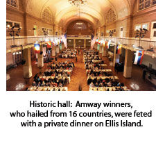 Amway dinner at Ellis Island