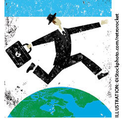 Travel and procurement illustration
