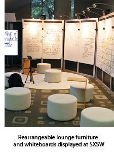 Lounge furniture at SXSW