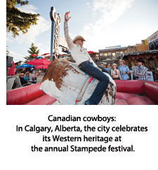 The annual Stampede festival In Calgary, Alberta