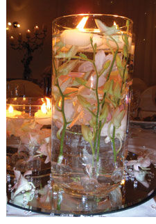 Orchid centerpiece by A Secret Garden