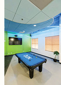 Pool table at Box