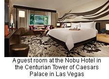 Nobu Hotel in the Centurian Tower of Caesars Palace in Las Vegas