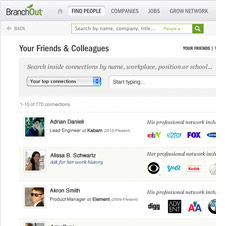 Branchout screen shot