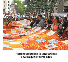 1109 Hotel housekeepers unveil a quilt of complaints