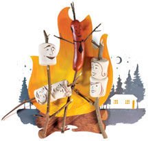 Campfire illustration