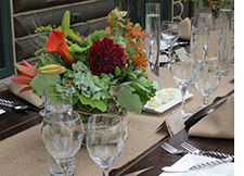 burlap table runners
