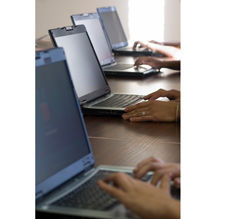 people working on computers