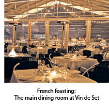 Dining room at Vin de Set