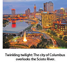 Columbus overlooks the Scioto River