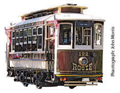the McKinney Avenue Transit trolley car