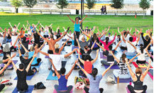 Yoga classes at Bayfront Park