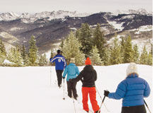 Skiers at Vail Nordic Center