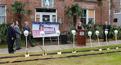 Aloft-Coastline-Hotel-groundbreaking