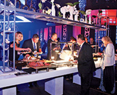 CIC's lounge-style buffet
at this year's IMEX America