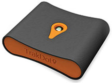 You'll never wonder where your
luggage went, thanks to the Trakdot.