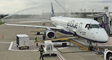 April 30, 2015:
JetBlue begins service
in Cleveland.