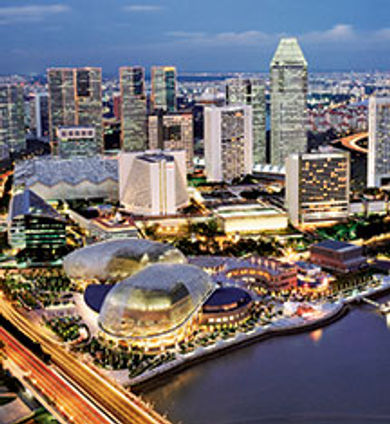 Planners find Singapore in sync
with global biomedical and banking events.