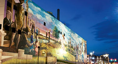 downtown Omaha mural Energy Systems Building