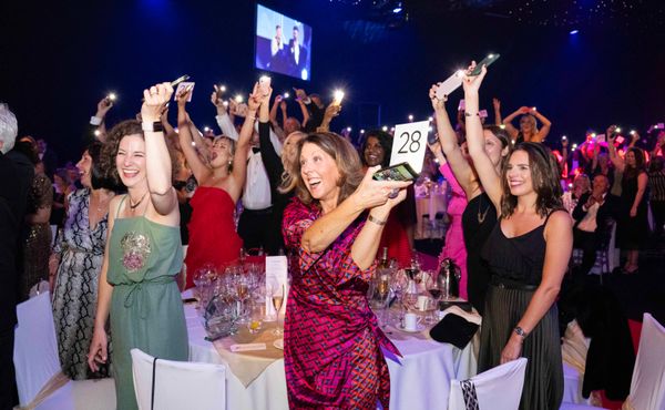 Aileen Crawford, head of Tourism and Conventions at Glasgow Convention Bureau celebrating a gold win