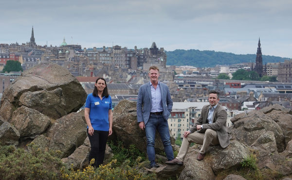 Seonaid Mason of RSPB, Marshall Dallas & Aaron McKeen of the EICC