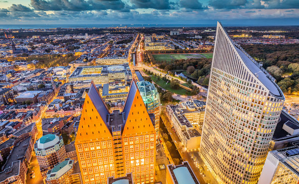 The Hague skyline