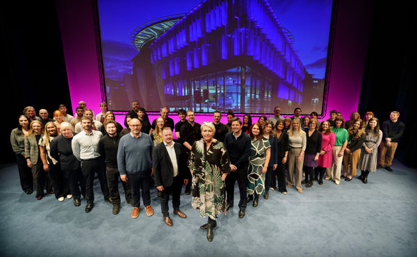 CEO Amanda Wrathall (centre) with the EICC team as the venue marks its 30th anniversary