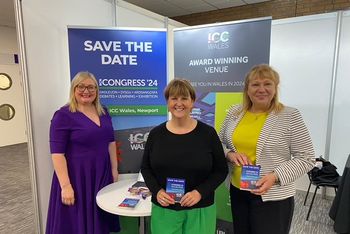 ICC Wales Sales Director Danielle Bounds, Director of RCN Wales Helen Whyley, and RCN Wales Board Chair Jacquelin Davies
