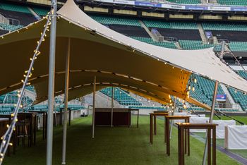 Pitch side tent space Twickenham