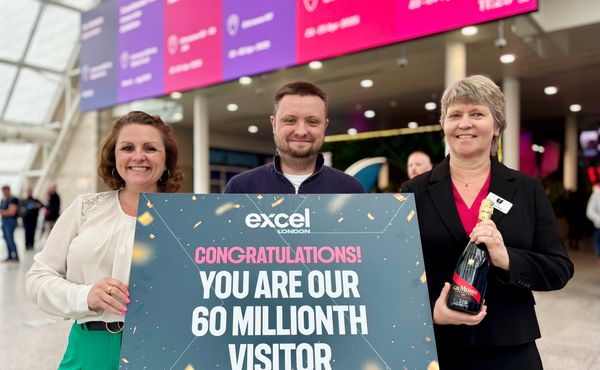 The 60 millionth visitor to Excel was Nigel Fowler from Cardiff