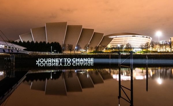 Journey to Change projection at the Scottish Event Campus