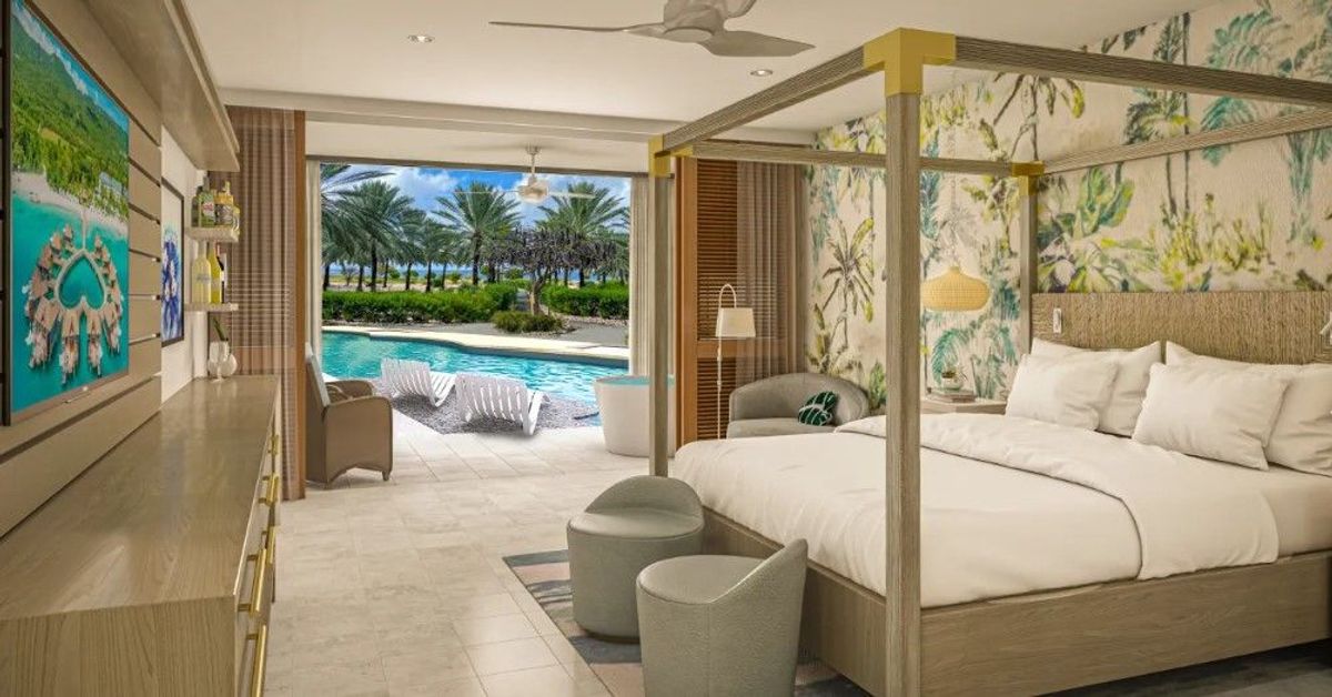 Subi Swimup Club Level Junior Suite with Patio Tranquility Soaking Tub