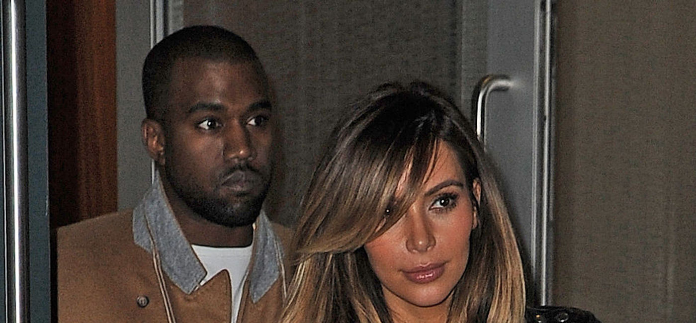 Kim Kardashian and Kanye's Wedding -- Surrounded by Famous Bushes, image size:1400x650