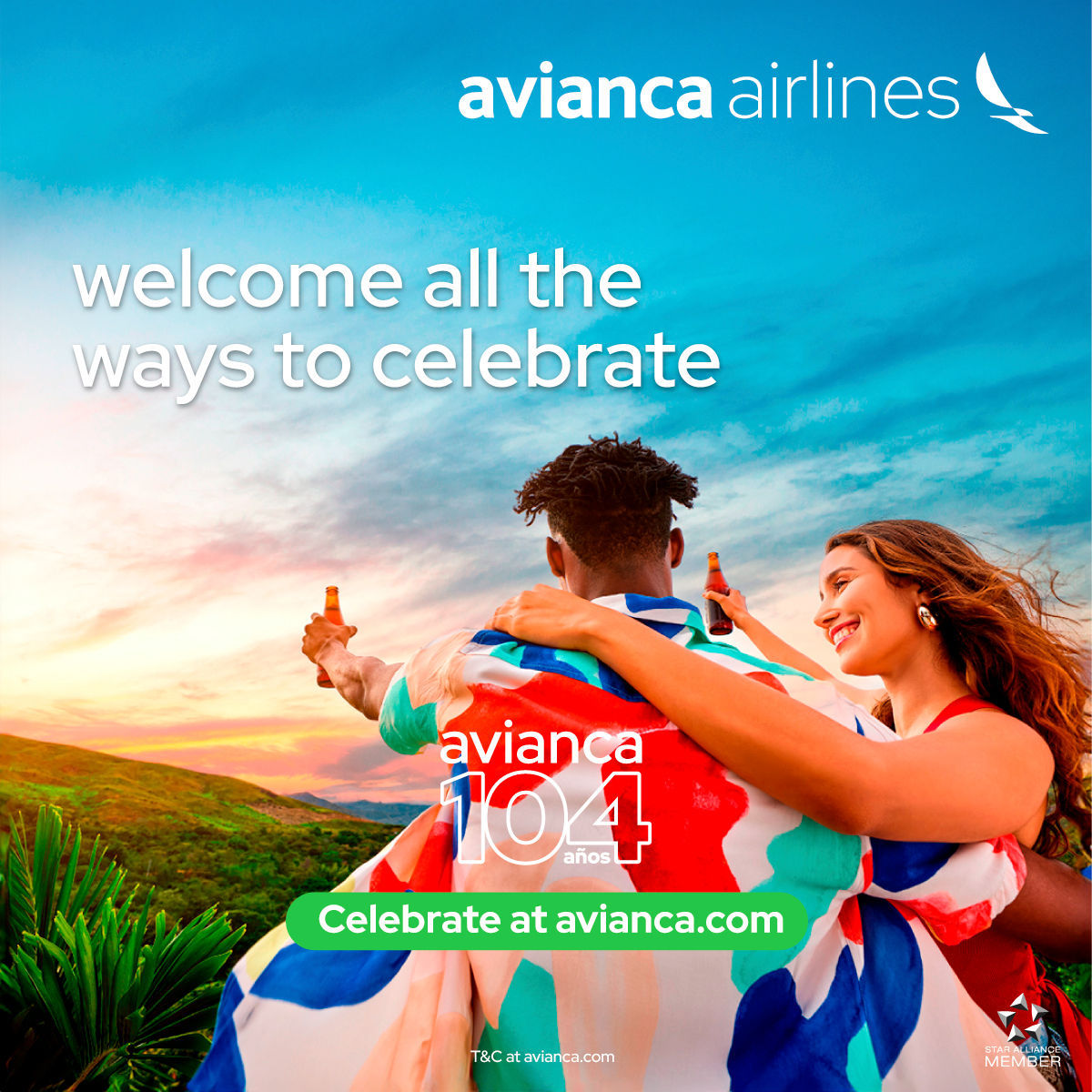 Avianca Airlines Offering 85 Percent off Flights to Commemorate 104th
