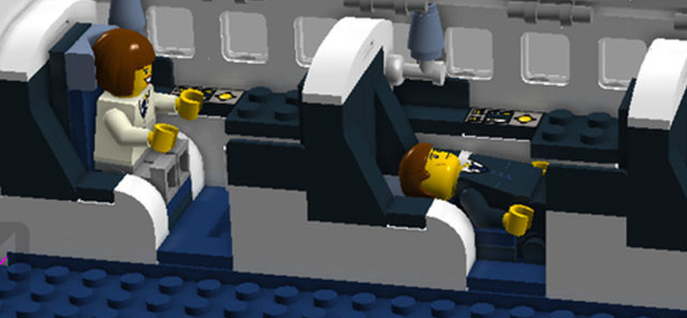 lego private jet inside