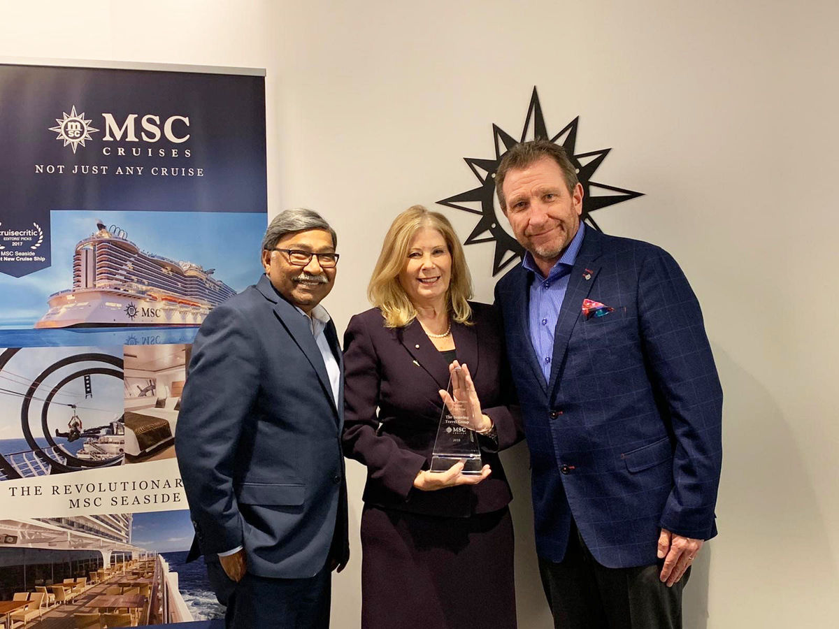 Sunwing Named MSC Cruises' Tour Op Partner of Year for Third Time