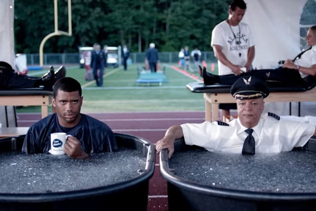 Russell Wilson Stars in Hilarious Alaska Airlines Commercial