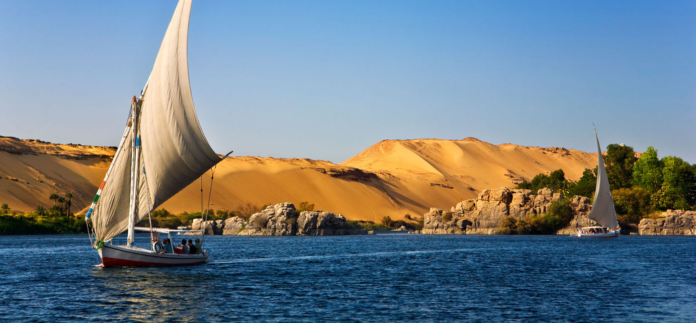 Image: Egypt. The Nile at Aswan (photo via WitR / iStock / Getty Images Plus)