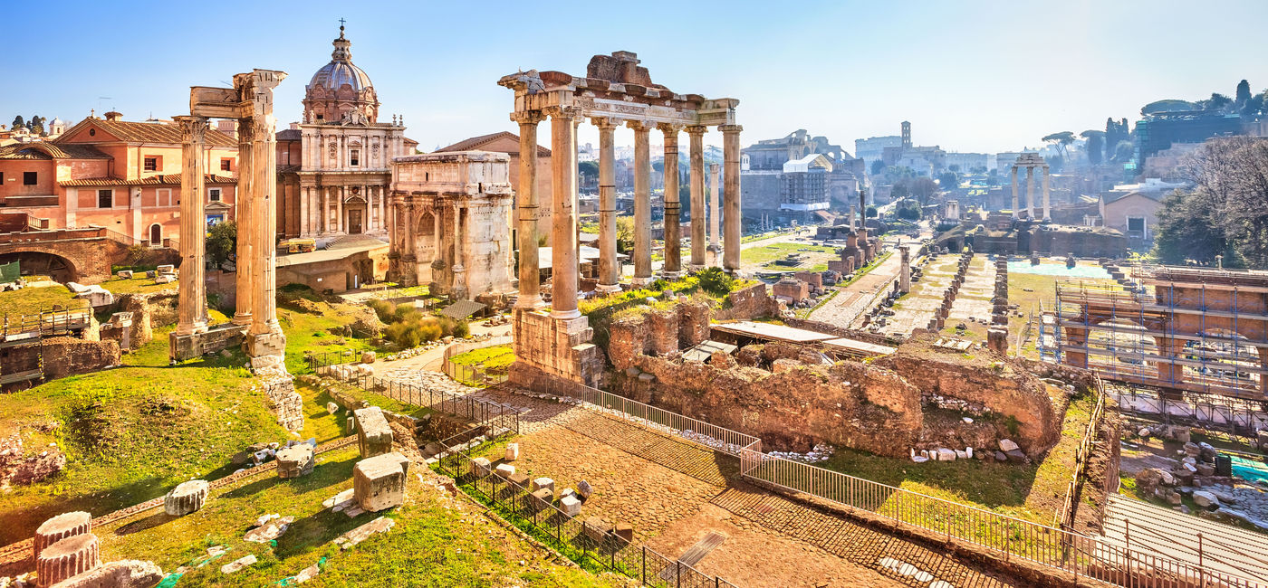 Image: PHOTO: Roman ruins in Rome, Italy. (photo via sborisov / iStock / Getty Images Plus)