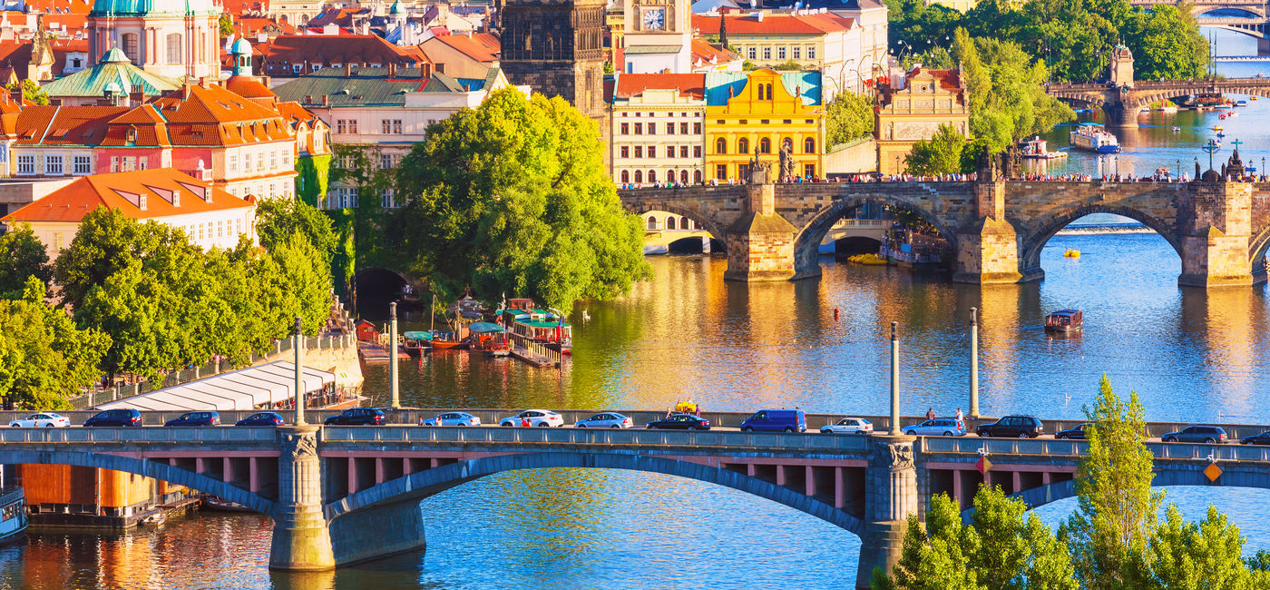 Image: Scenic summer aerial view of Prague, Czech Republic (Photo via scanrai / iStock / Getty Images Plus)