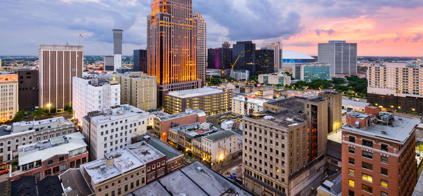 Image: PHOTO: New Orleans, Louisiana skyline at night. (photo via Sean Pavone/iStock/Getty Images Plus) (Sean Pavone / iStock / Getty Images Plus)