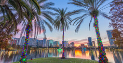 Orlando, Florida, USA downtown skyline at Eola Lake. (Sean Pavone / iStock / Getty Images Plus)