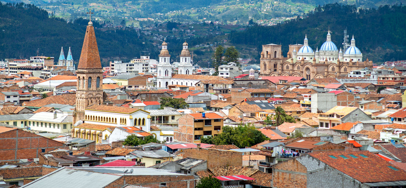 Image: View of the city of Cuenca, Ecuador. (photo via AlanFalcony / iStock / Getty Images Plus)