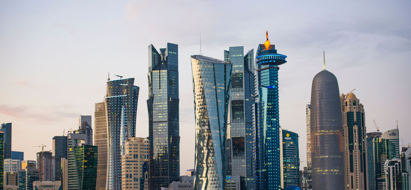 Image: PHOTO: Doha's city skyline. (Photo via Ahmed_Abdel_Hamid / iStock / Getty Images Plus)