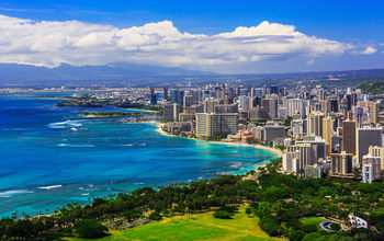Skyline of Honolulu, Hawaii.  (photo via sorincolac/iStock/Getty Images Plus)